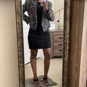 Armani Exchange Black Ponte Dress